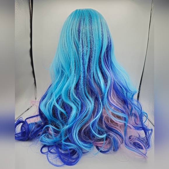 Tailor for Gorgeous You Pink & Purple Long Wavy Synthetic Wig - Picture 5 of 9